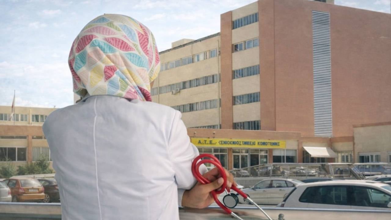 Yunanistan devlet hastanesinde başörtüsü ve Türkçe yasağı talebi!