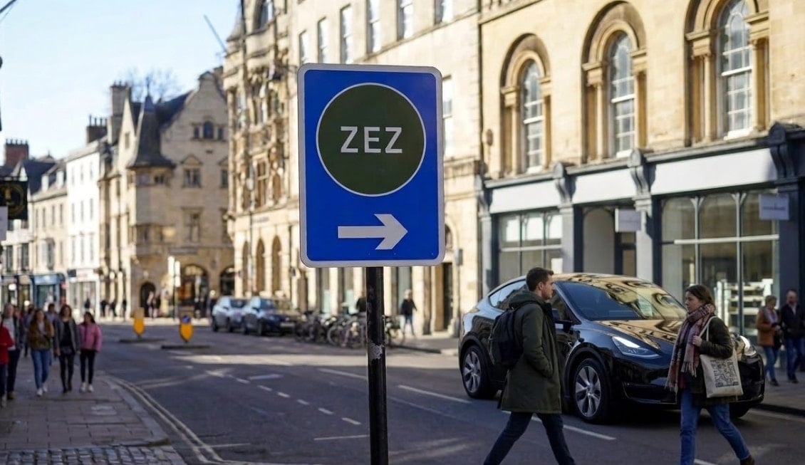 Yeni trafik tabelası tanıtıldı: Elektrikli aracı olmayan giremeyecek