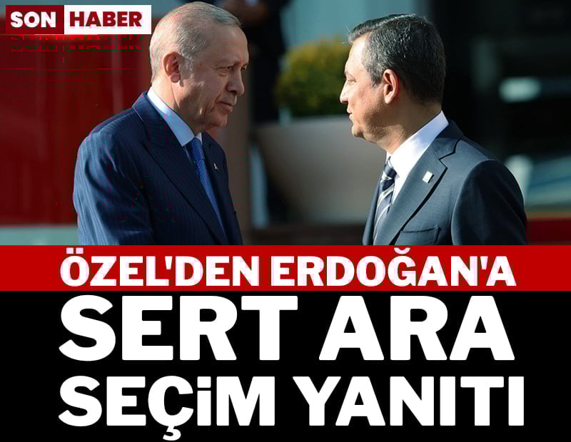 Özgür Özel'den Erdoğan'a sert yanıt...