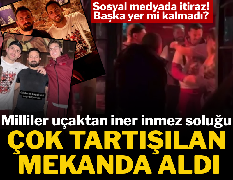 Milliler uçaktan iner inmez soluğu tartışmalı mekanda aldı