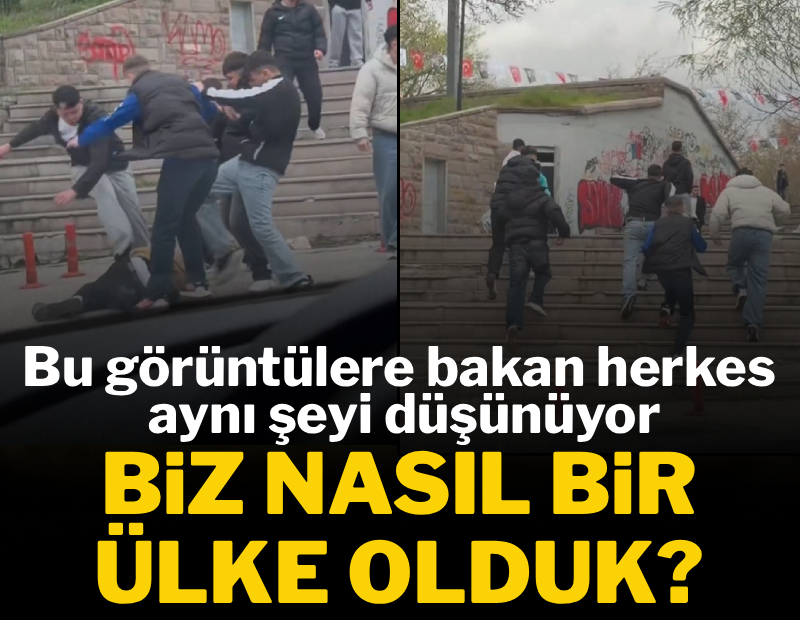 Bu görüntülere bakan herkes aynı şeyi düşünüyor: Biz nasıl bir ülke olduk?
