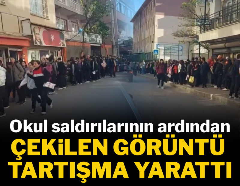 Okul saldırılarının ardından çekilen görüntü tartışma yarattı