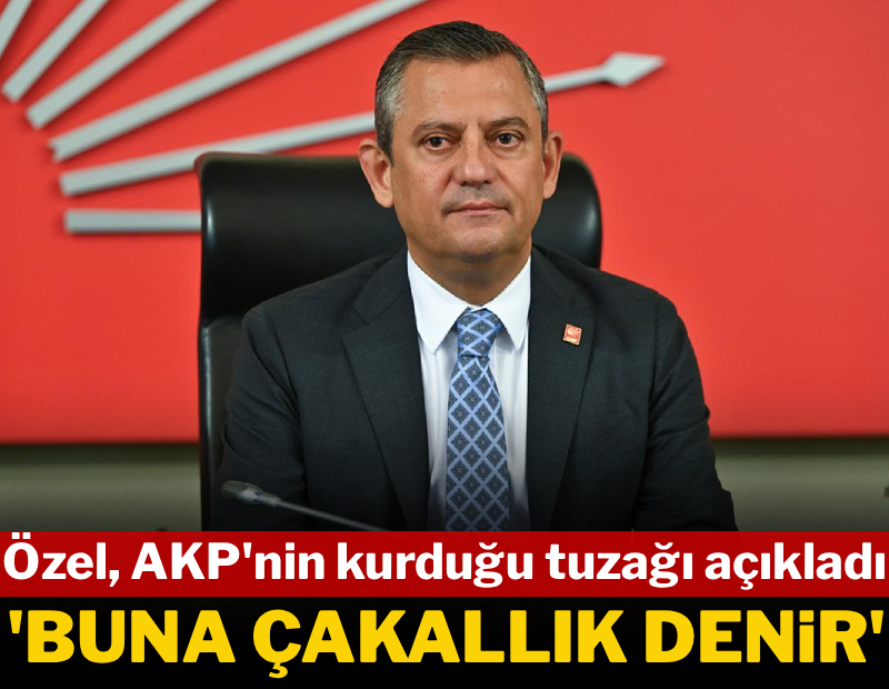 Özel, AKP'nin kurduğu seçim tuzağını açıkladı: 'Buna çakallık denir'