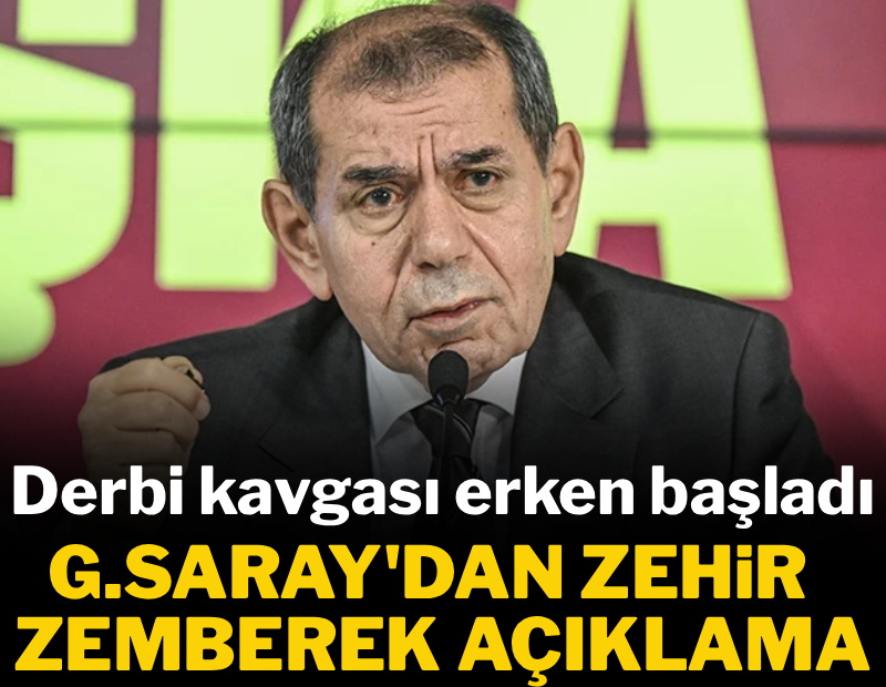 Galatasaray'dan TFF'ye zehir zemberek açıklama