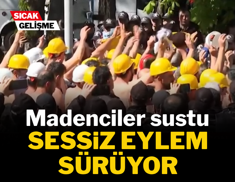 Yarı çıplak ekmek kavgası veren madencileri polis tartakladı