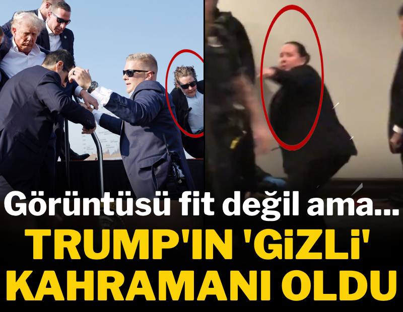 Görüntüsü fit değil ama Trump'a yönelik her saldırıda onu görüyoruz