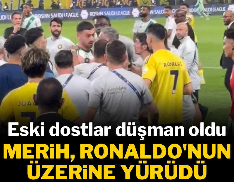 Eski dostlar düşman oldu: Merih Demiral, Cristiano Ronaldo'nun üzerine yürüdü