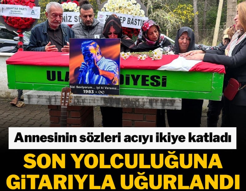 Rıza Tamer, son yolculuğuna gitarıyla uğurlandı