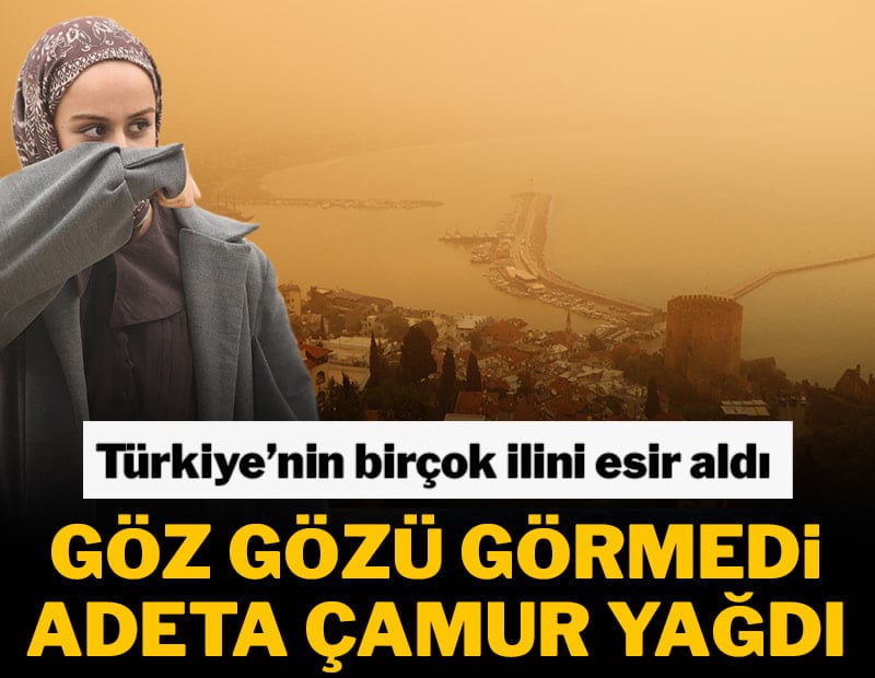Görüntüler Türkiye'den... Göz gözü görmedi, adeta çamur yağdı