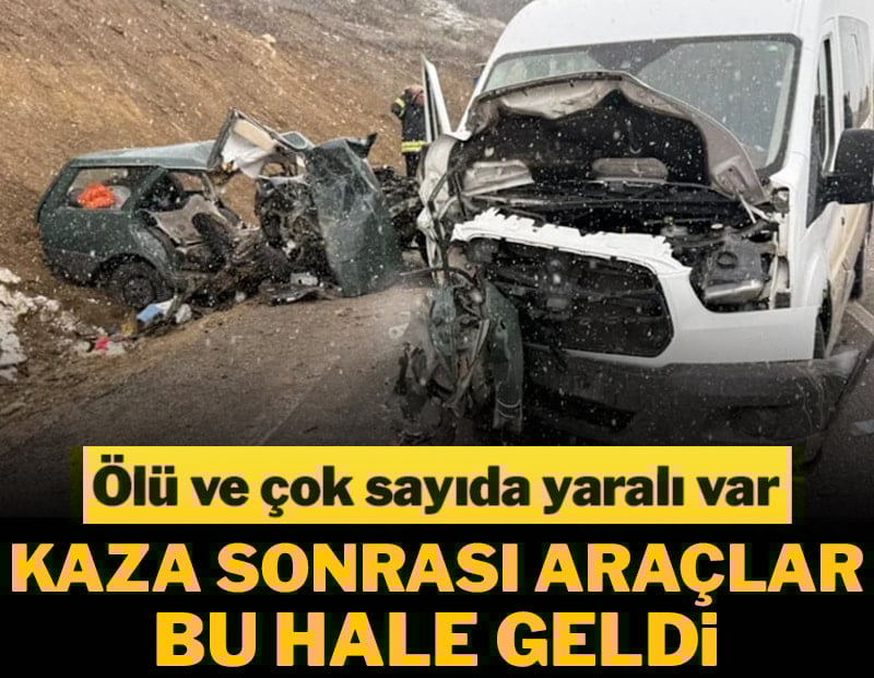 Gümüşhane'de feci kaza; 1 ölü, 2'si ağır 9 yaralı