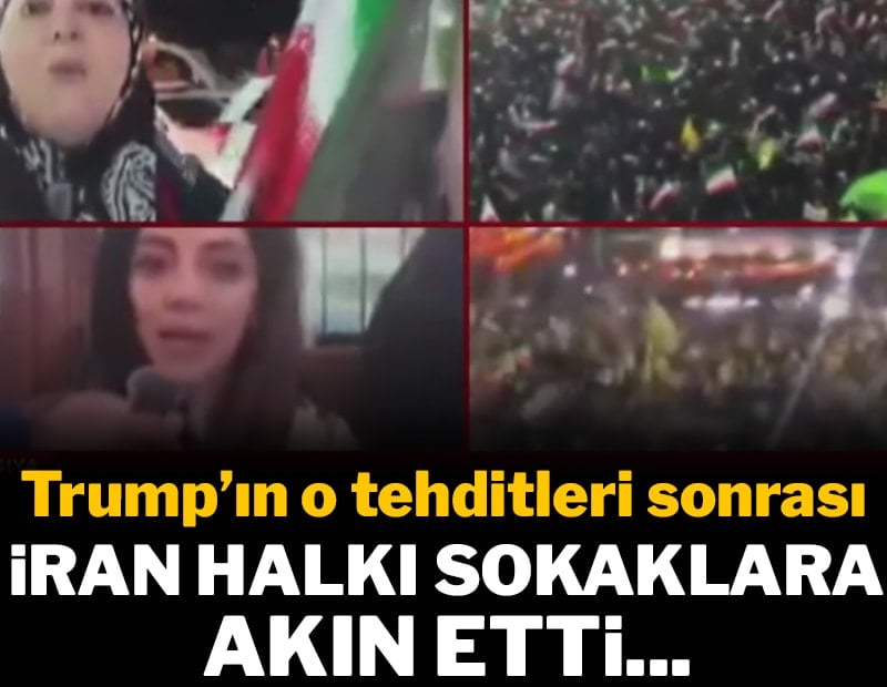 Trump tehdit etti: İran halkı sokaklara akın etti!