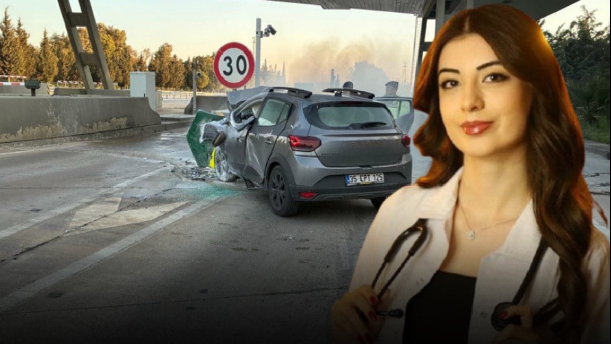 Bariyere çarpan otomobilden kapıları kilitli olduğu için çıkamadı: Genç doktor alevler arasında can verdi 