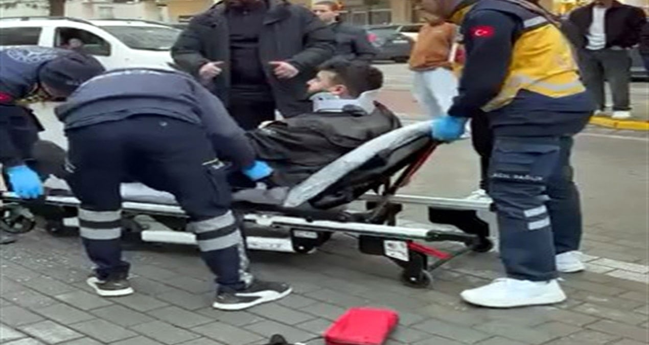 Yol verme tartışmasında kuryeyi ezdi!