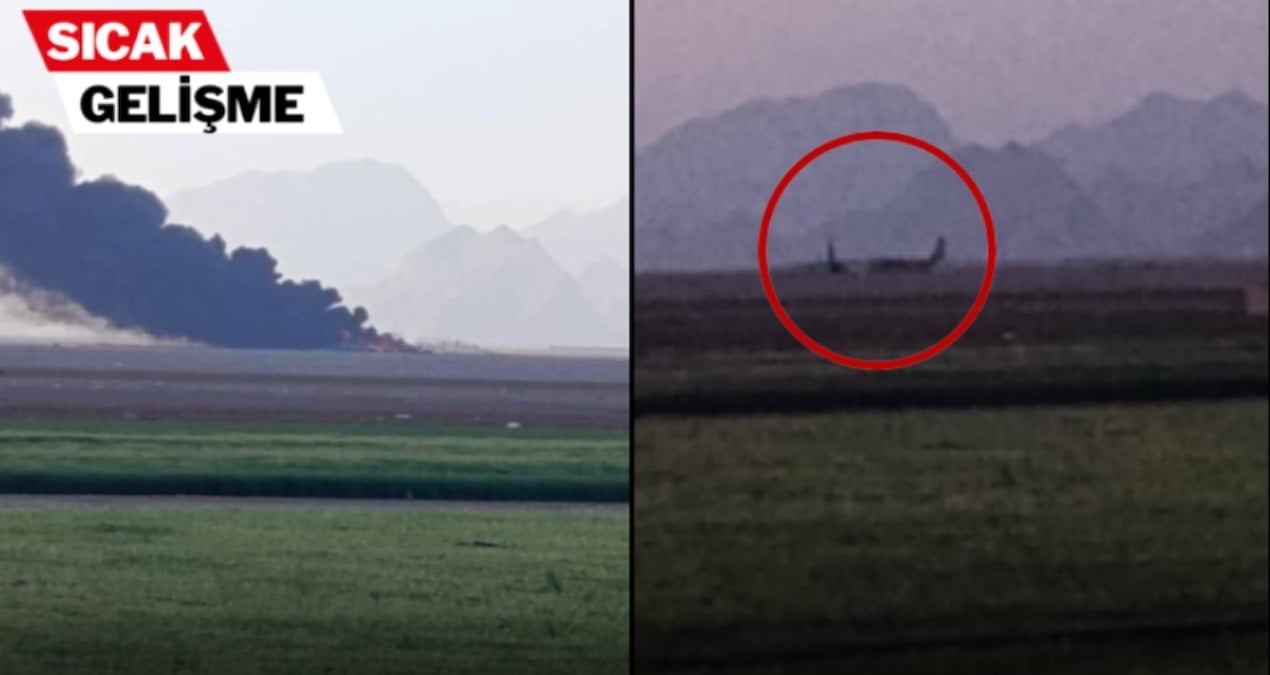 ABD'nin iki uçağının alev alev fotoğrafı bu sabaha damga vurdu