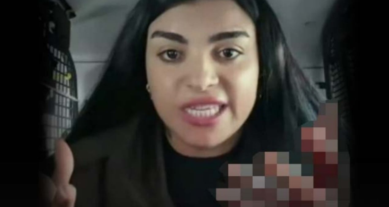 Canlı yayın açıp kadını bıçakladı, polis aracında yayına devam etti