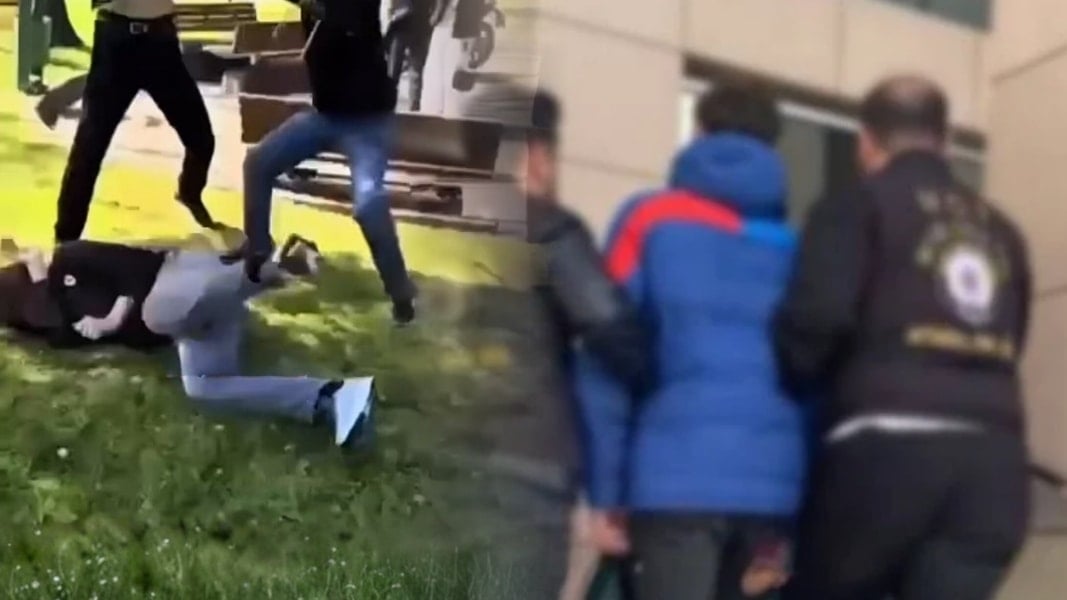 Küçük çocuğa 'yan baktın' dayağı