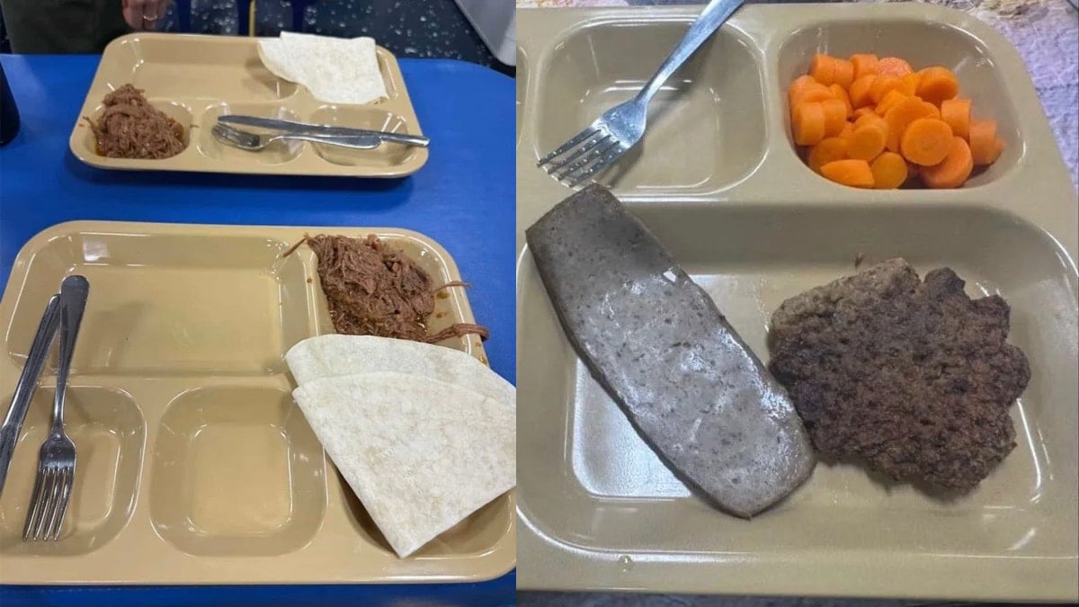 Harp gemisinde verilen yemeklerin görüntüsüne büyük tepki geldi