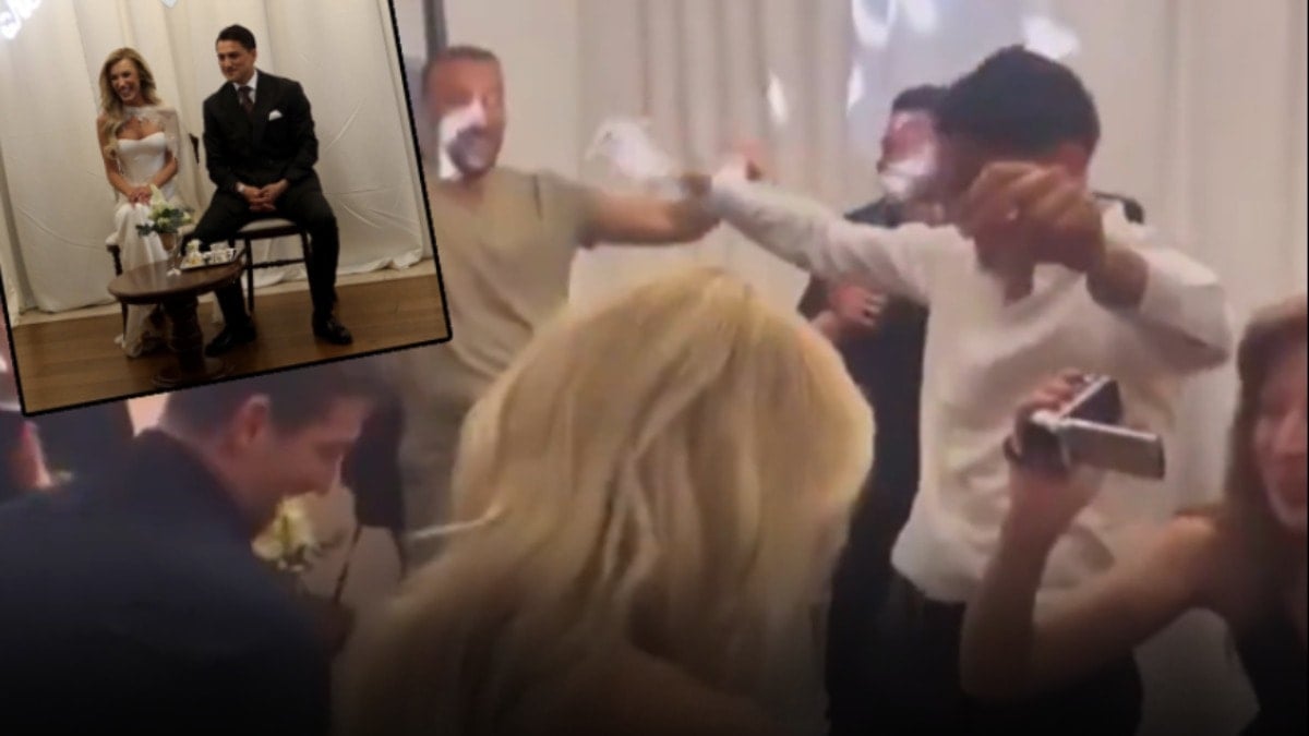 Beşiktaşlı futbolcunun nişanında Fenerbahçeli oyuncular kurtlarını döktü