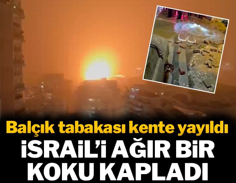 İsrail'i ağır bir koku kapladı: Balçık tabakası kente yayıldı