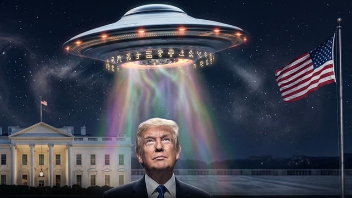 Trump'ın dilinin altında ne var? 'UFO belgelerini bir bir açıklayacağız'