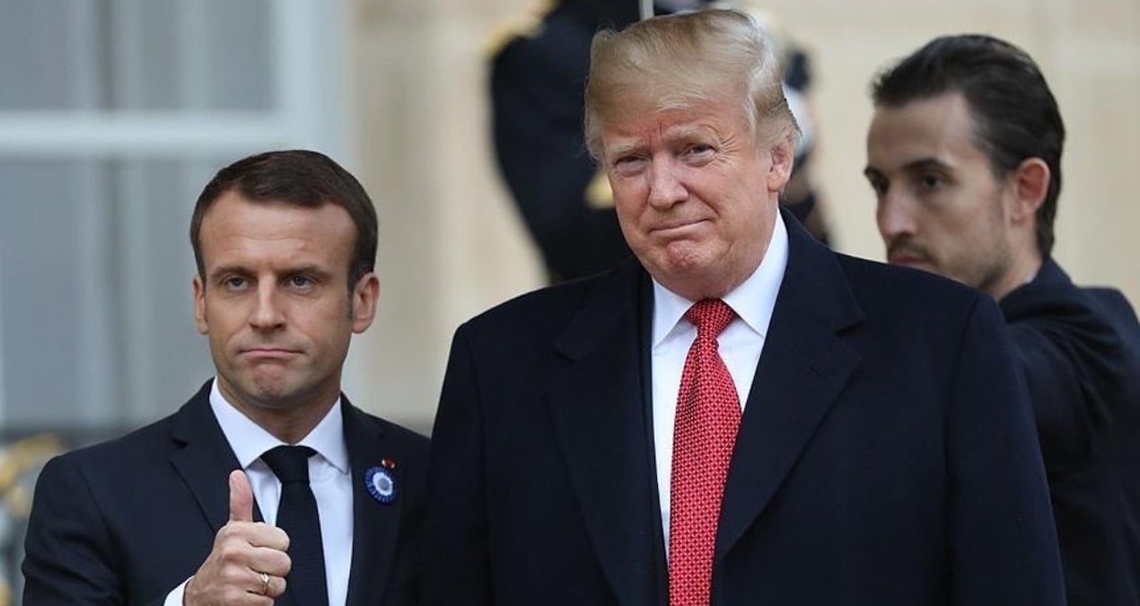 Dünya bu skandalı konuşuyor: Trump’tan Macron’a ağır salvolar!