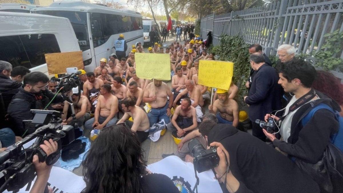 Madenci açlık grevinde