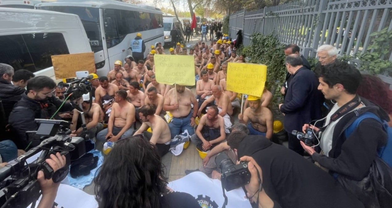 Madenci açlık grevinde