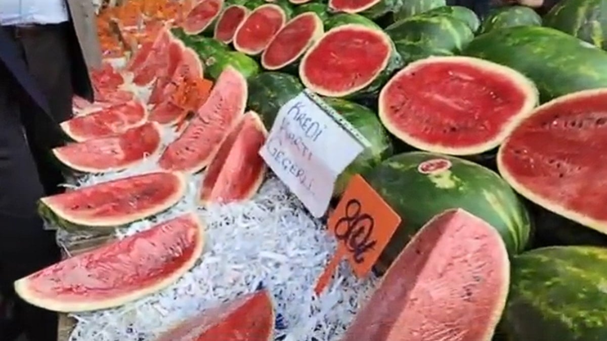 Dilimle satılan karpuza kartlı ödeme tarifesi