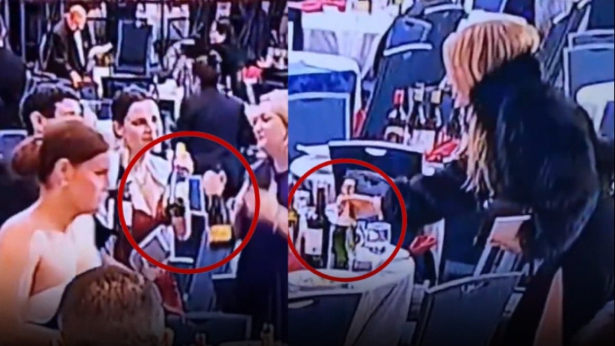 Silah sesleri patlarken salondakiler içki şişelerini çantalarına attı