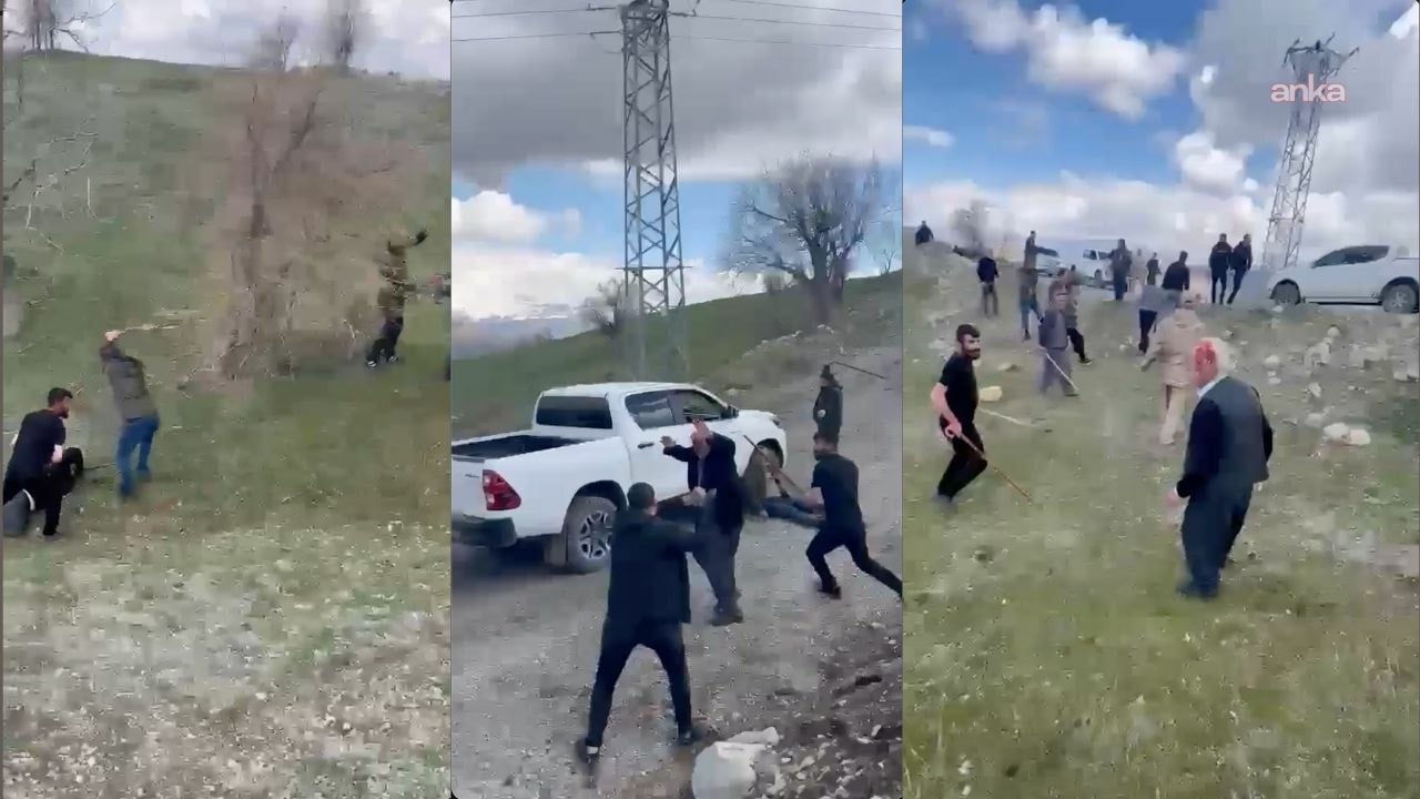 Ne genç kaldı ne yaşlı! 30 kişinin yaralandığı kavganın görüntüleri ortaya çıktı