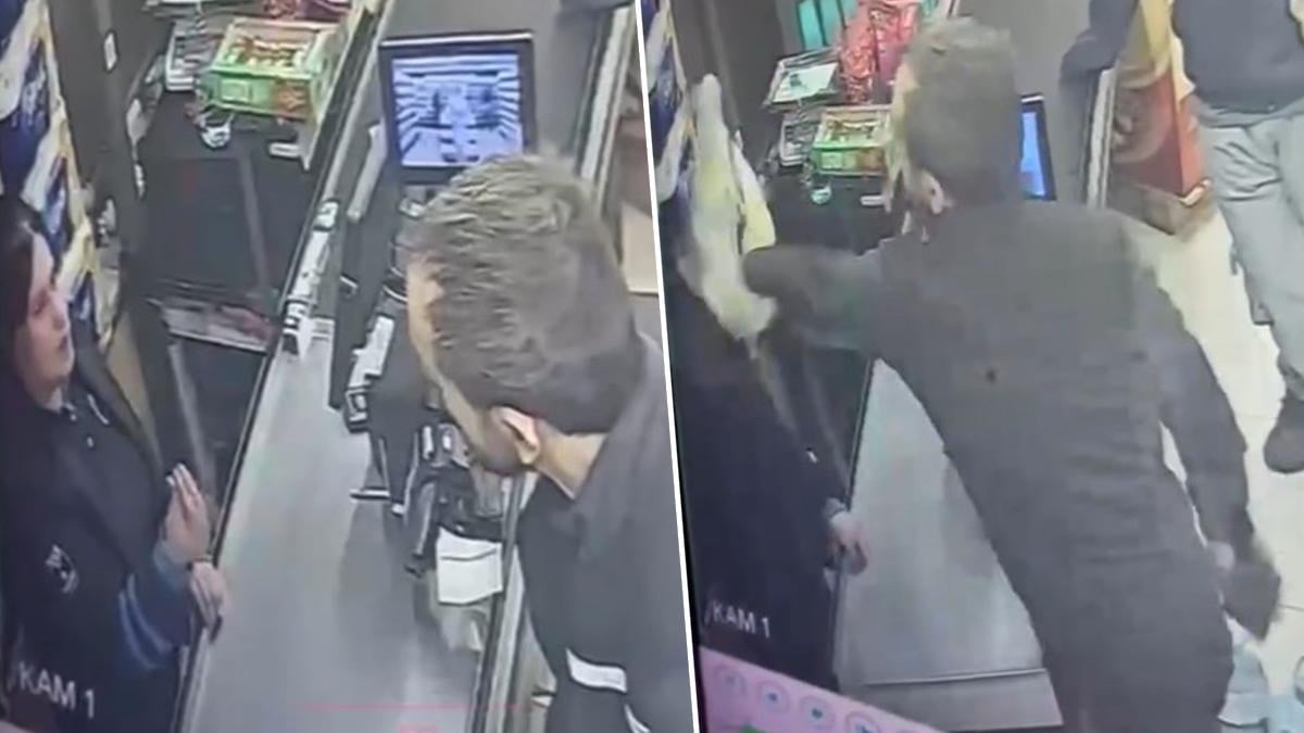 Zincir markette skandal olay: Poşet için kasiyer genç kızı hastanelik etti