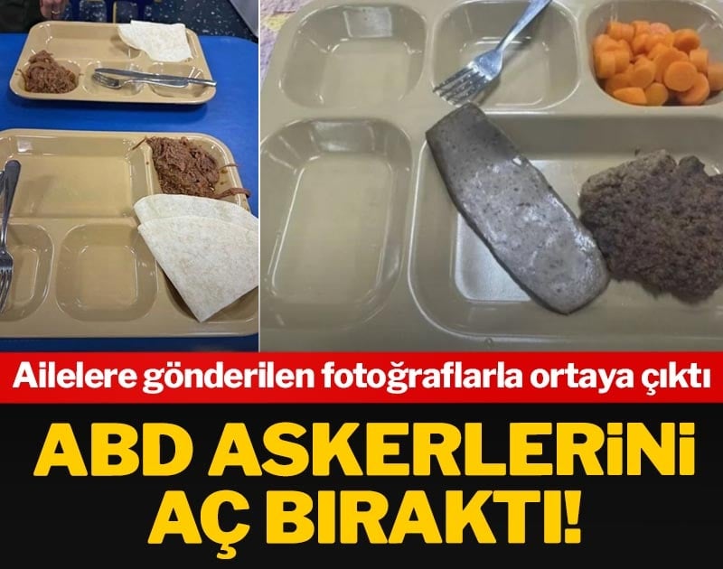 ABD askerlerini aç bıraktı! Ailelere gönderilen fotoğraflarla ortaya çıktı