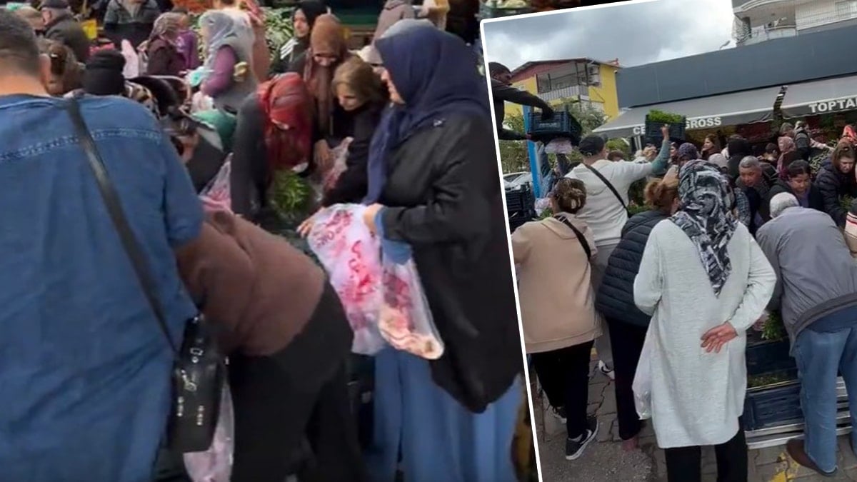 Fiyatı 1 liraya düşürülünce izdiham çıktı