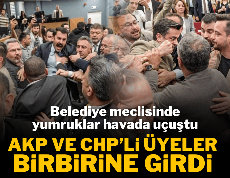 İzmir'de belediye meclisi karıştı; Ara verildi, arbede devam etti