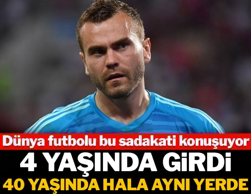 Dünya futbolu bu sadakati konuşuyor! 4 yaşında girdi, 40 yaşında hala aynı yerde