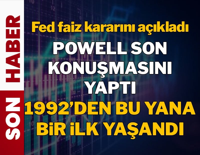 Son dakika... Fed nisan ayı faiz kararını açıkladı: 1992'den bu yana bir ilk!