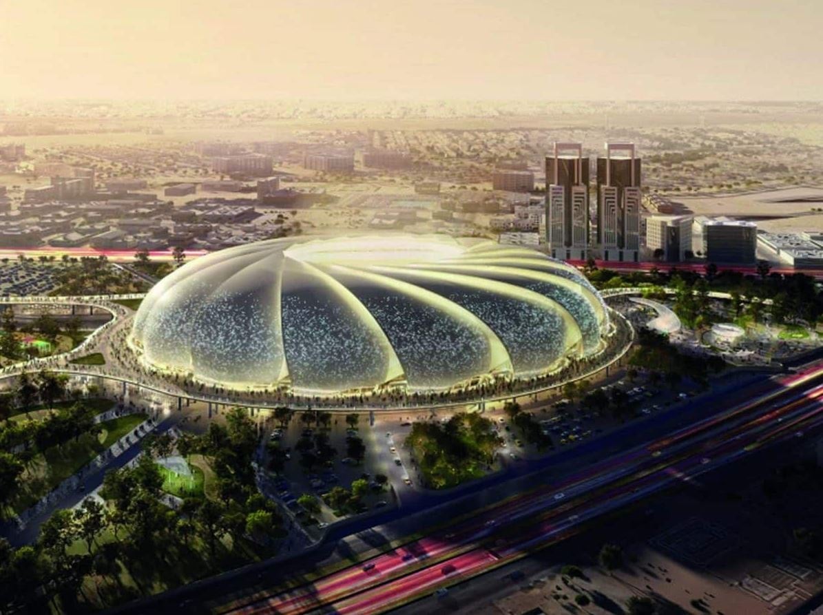 Su girdabına benzeyen dev stadyum için geri sayım başladı