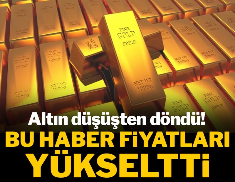 Altın toparlanmaya başladı! Şimdi gözler çarşamba gününde