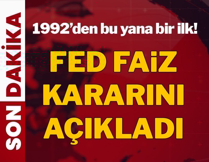 Son dakika... Fed nisan ayı faiz kararını açıkladı: 1992'den bu yana bir ilk!