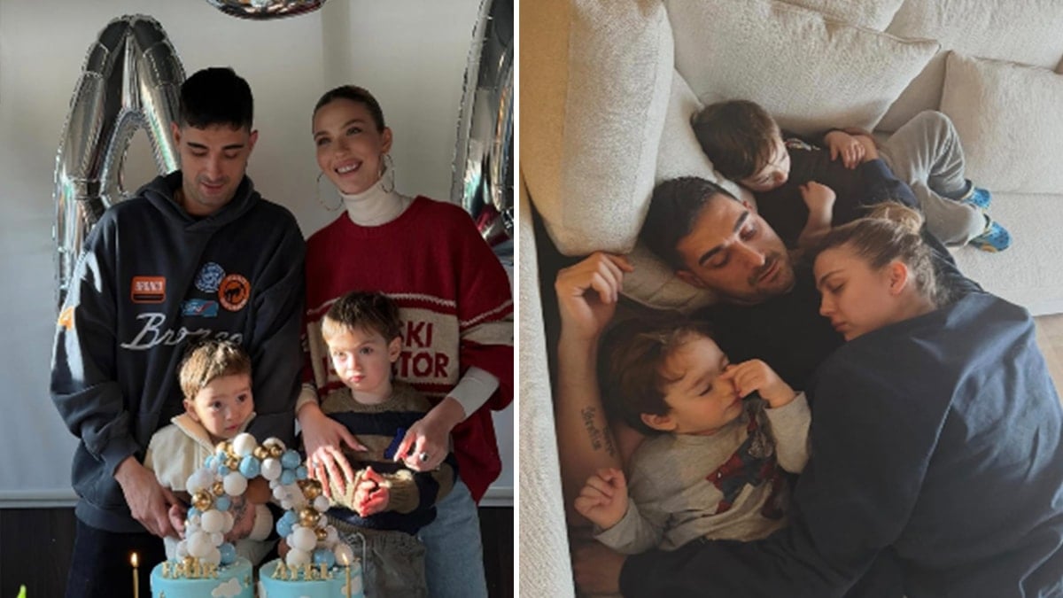 Merdivenden düşen Yasemin Şefkatli ve oğlu hastanelik oldu