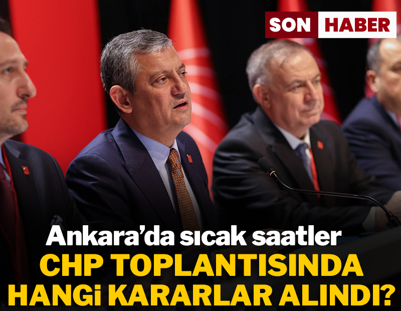 Ankara'da sıcak saatler... Özgür Özel açıklama yapıyor