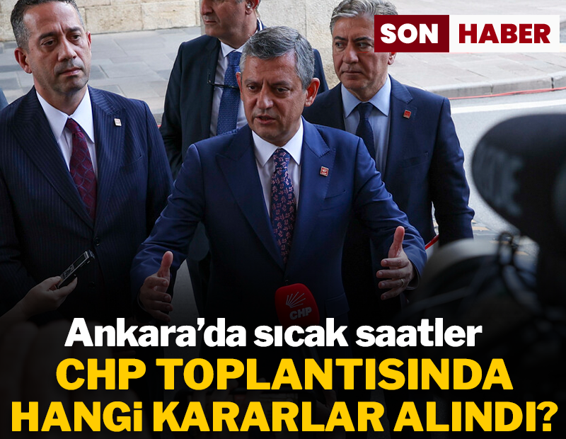 Ankara'da sıcak saatler... Özgür Özel açıklama yapıyor