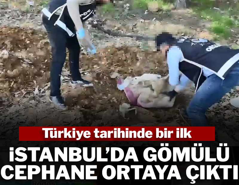 İstanbul'da toprağın altına gömülü cephane ortaya çıktı! Türkiye tarihinde bir ilk