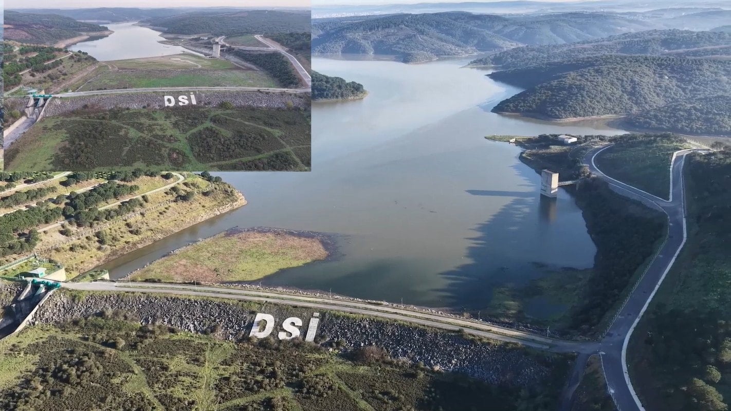 Kuruma noktasına gelen Alibeyköy Barajı eski günlerine döndü