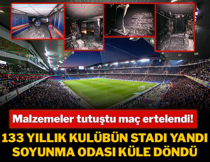 133 yıllık kulübün stadı yandı! Soyunma odaları küle döndü