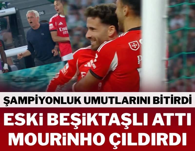 Eski Beşiktaşlı attı Mourinho çıldırdı