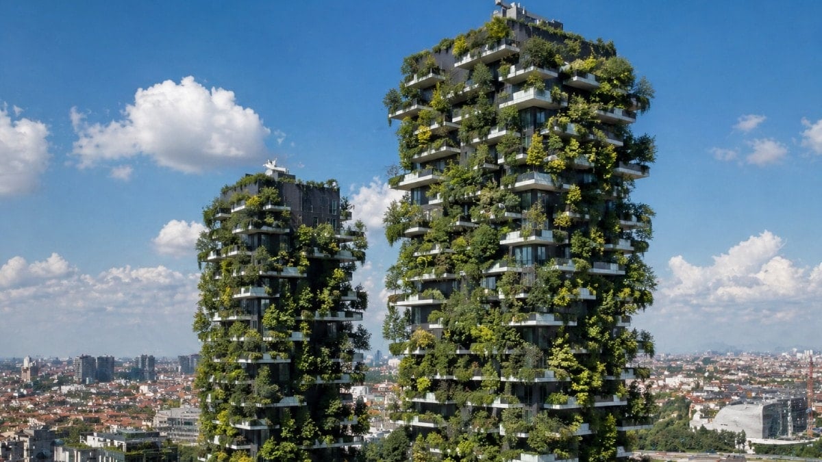 Gökdelenleri ağaçlarla kapladılar