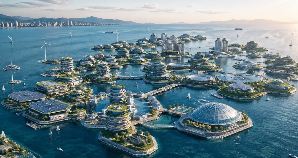 Denizin ortasına dev şehir kuracaklar: Bu şehir su üzerinde yüzecek