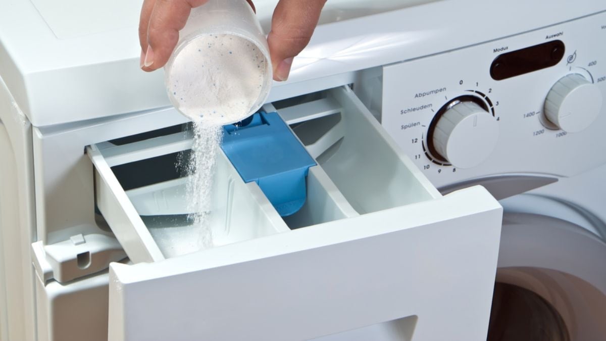 Meğer çamaşır makinesindeki üçüncü bölme bu yüzden varmış