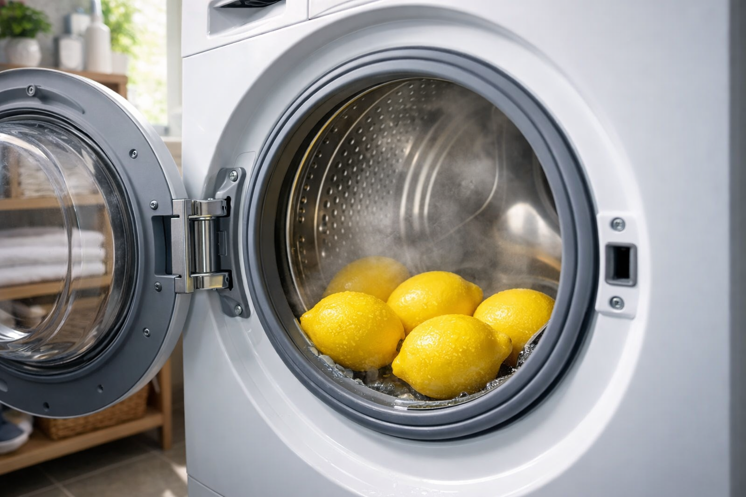 Çamaşır makinesine limon atmak meğer bu işe yarıyormuş